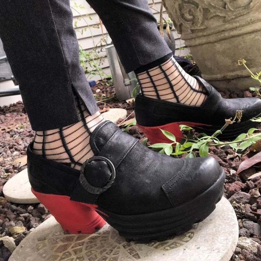 John Fluevog Mellow Jammin' Contrast Platform Shoes
